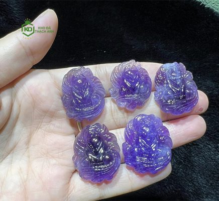 mặt dây chuyền hồ ly tím