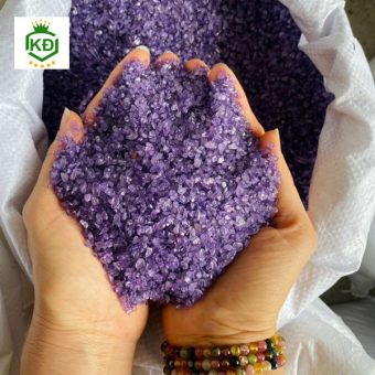 Đá Thạch Anh Tím Dạng Cám
