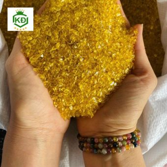 Đá Thạch Anh Vàng Dạng Cám