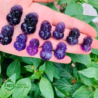 Mặt Tỳ Hưu Đá Thạch Anh Tím