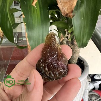 Mặt Phật Quan Âm Đá Tourmaline