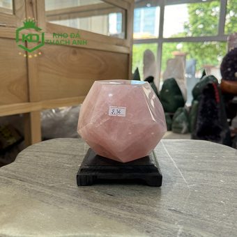 Bi Giác 12 Mặt Thạch Anh Hồng 2.36kg