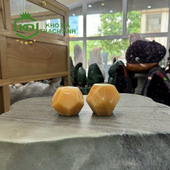 Quả Cầu Bi Giác Đá Hoàng Long Size Mini