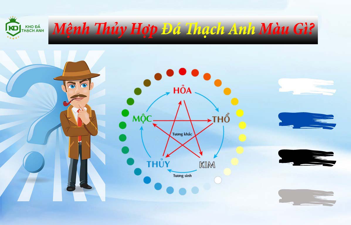 Mệnh Thủy Hợp Đá Thạch Anh Màu Gì?